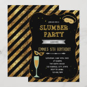 大晦日お泊まり会への招待 招待状 (正面/裏面)