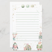 大晦日とクリスマスをテーマにした紙 (正面/裏面)