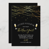 大晦日にガラスを上げようパーティー招待状 招待状 (正面/裏面)