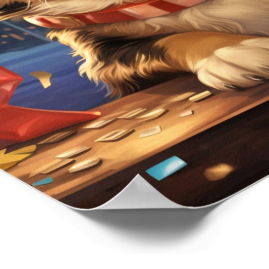 大晦日に子犬 ポスター (角)