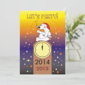 大晦日のおもしろいなパーティの招待状 招待状 (スタンド正面)