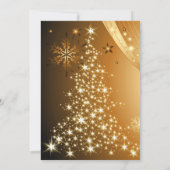 大晦日のお祝いの平らな招待状 招待状 (裏面)