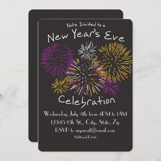 大晦日のお祝いの招待状 招待状