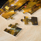 大晦日のお祝いスリッパリージョーのシャンパン ジグソーパズル (側面)