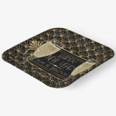 大晦日のシャンパンで賑やかな20代 ペーパープレート (傾斜あり)