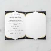 大晦日のパーティの招待状:星の夜 招待状 (内部)