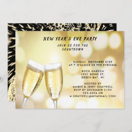 大晦日のパーティーお祝いと花火、ZRP 招待状