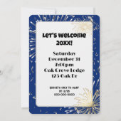 大晦日のパーティースパーカーズオンブルー 招待状 (裏面)