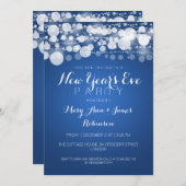 大晦日のパーティードッモダント青 招待状 (正面/裏面)