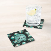 大晦日のパーティープレート- Disco Ballデザイン スクエアペーパーコースター (インサイチュ)