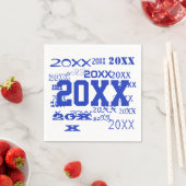 大晦日のパーティー供給繰り返し年パターン スタンダードカクテルナプキン (インサイチュ)