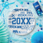 大晦日のパーティー供給繰り返し年パターン ペーパープレート (パーティー)