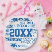 大晦日のパーティー供給繰り返し年パターン ペーパープレート (パーティー)