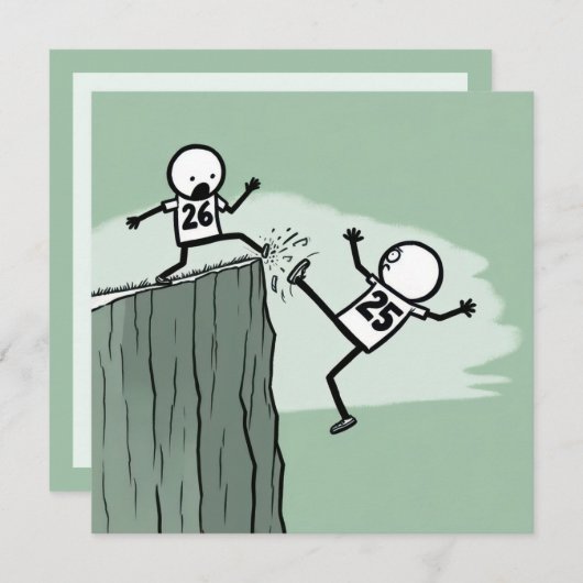 大晦日のパーティー棒 招待状 (正面/裏面)