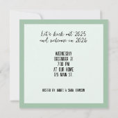 大晦日のパーティー棒 招待状 (裏面)