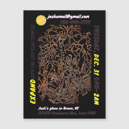 大晦日のパーティー磁気招待状 マグネット招待状