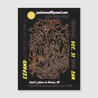 大晦日のパーティー磁気招待状 マグネット招待状