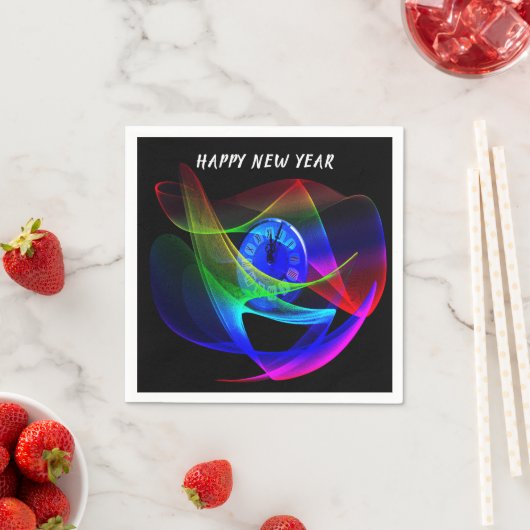 大晦日のパーティー スタンダードカクテルナプキン (インサイチュ)