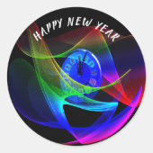 大晦日のパーティー ラウンドシール (正面)