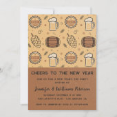 大晦日のビアドリンク素朴 招待状 (正面)