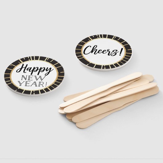 大晦日のフォトブース小柱の装飾 ハンドファン (組立なし)