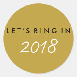 大晦日のリングや輪にステッカーを貼ろう ラウンドシール