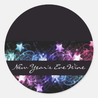 大晦日のワインラベル ラウンドシール