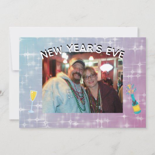 大晦日の写真パーティの招待状 招待状 (正面)