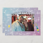 大晦日の写真パーティの招待状 招待状 (正面/裏面)