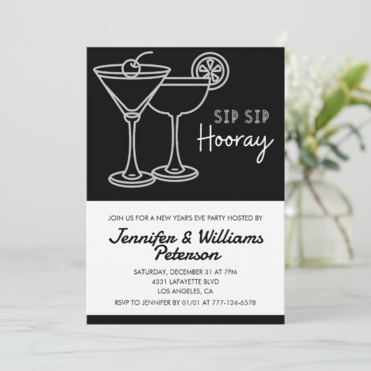 大晦日の招待カクテル 招待状 (スタンド正面)