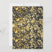 大晦日の招待状のグリッターのリング 招待状 (裏面)