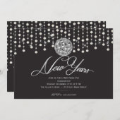 大晦日の招待状の輝きのリング 招待状 (正面/裏面)