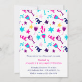 大晦日の招待状カクテルドリンクピンク 招待状 (正面)