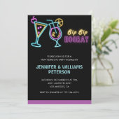 大晦日の招待状カクテルネオングロー 招待状 (スタンド正面)