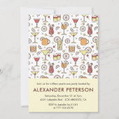 大晦日の招待状カクテルパターン 招待状 (正面)