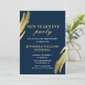 大晦日の招待状ネイビー 招待状 (スタンド正面)