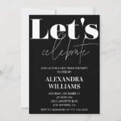 大晦日の招待状Let's  招待状 (正面)