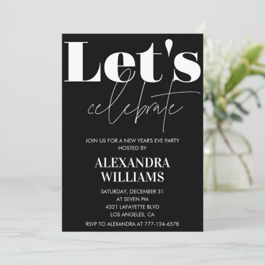 大晦日の招待状Let's  招待状 (スタンド正面)