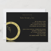 大晦日の時計の殴打の真夜中のパーティー 招待状 (正面)