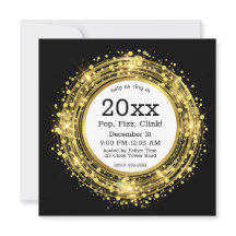 大晦日の時計グリッター紙吹雪