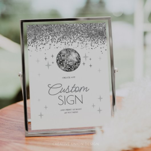 大晦日の最後のディスコのカスタム看板