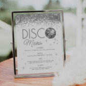 大晦日の最後のディスコのメニューサイン