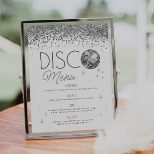 大晦日の最後のディスコのメニューサイン