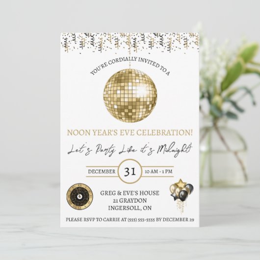大晦日の正午前夜パーティー 招待状 (スタンド正面)