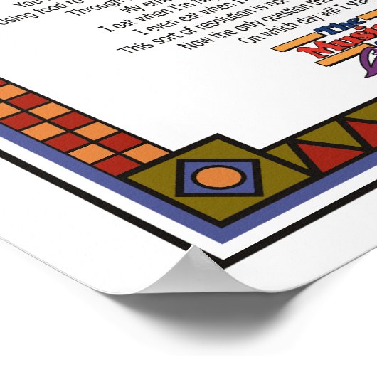 大晦日の決議 ポスター (角)