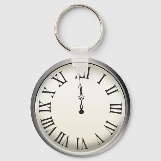大晦日の深夜に時計が鳴る キーホルダー (正面)