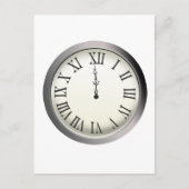 大晦日の深夜に時計が鳴る シーズンポストカード (正面)