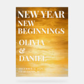 大晦日の結婚大歓迎 アクリルサイン (正面)