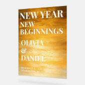 大晦日の結婚大歓迎 アクリルサイン (傾斜)