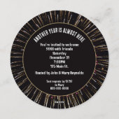 大晦日の花火が時計とともに燃える瞬間 招待状 (裏面)